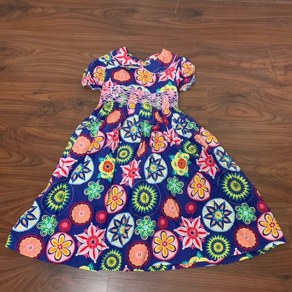 Maxmellata Floral Smocked Dress. size 6X
